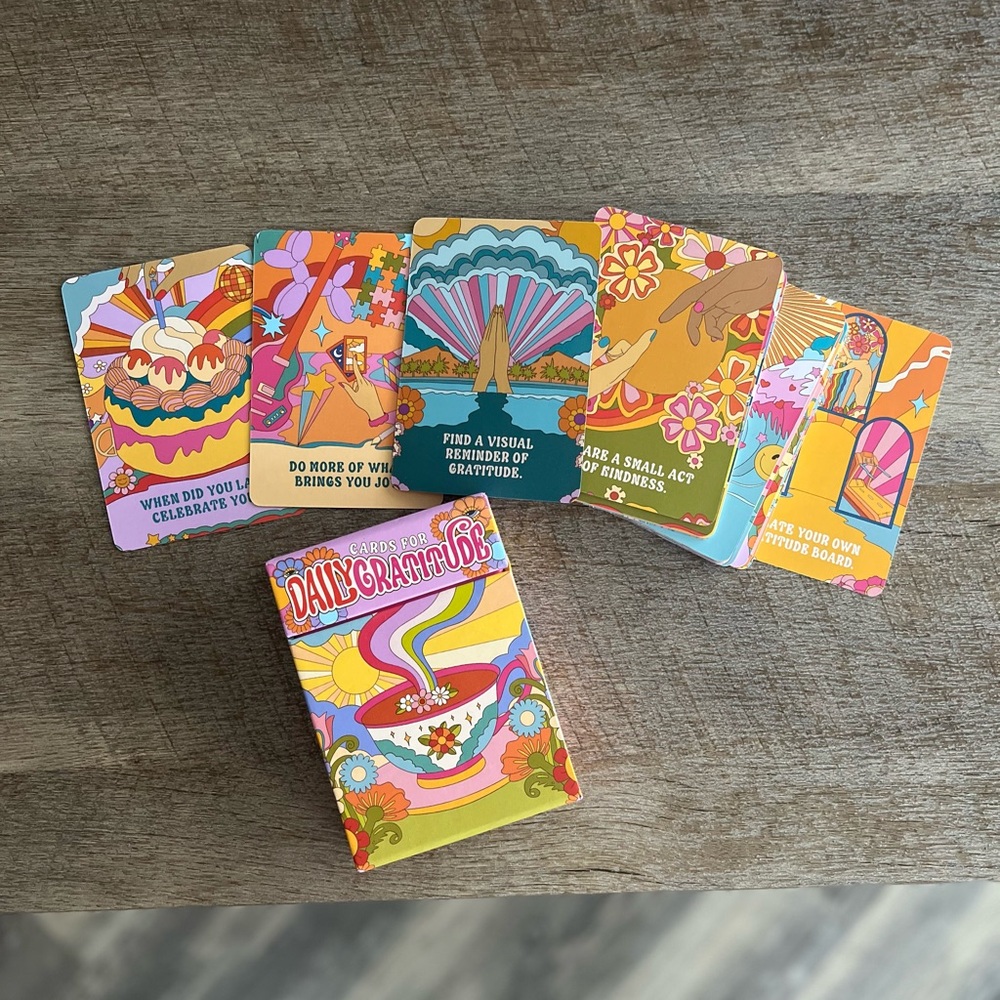 Daily Gratitude Cards Deck | Mindfulness Self-Care Gift 40 Cards - Picture 5 of 5